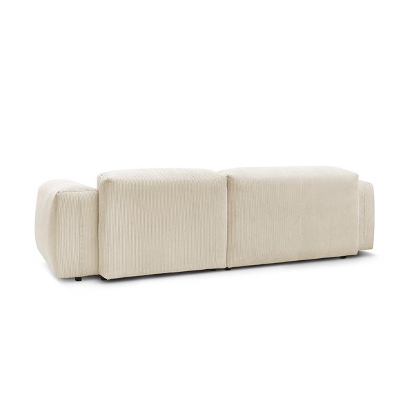Bēšs velveta stūra dīvāns (labais stūris) Lafayette – Bobochic Paris-image-4