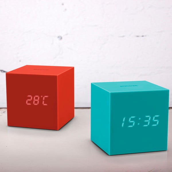 Sarkans LED modinātājs Gingko Gravity Cube-image-1