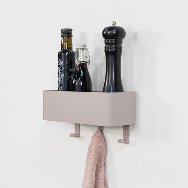 Pelēkbrūns tērauda sienas vannas istabas plaukts Multi – Spinder Design-image-3