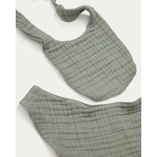 Zaļi muslīna krūšautiņi (2 gab.) Prune – Kave Home-image-3