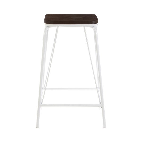 Balts/tumša dabīga toņa gobas masīvkoka ķeblis District – Premier Housewares-image-2