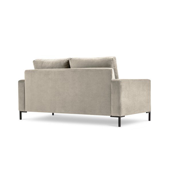 Bēšs samta divvietīgs dīvāns Interieurs 86 Seine, 158 cm-image-3