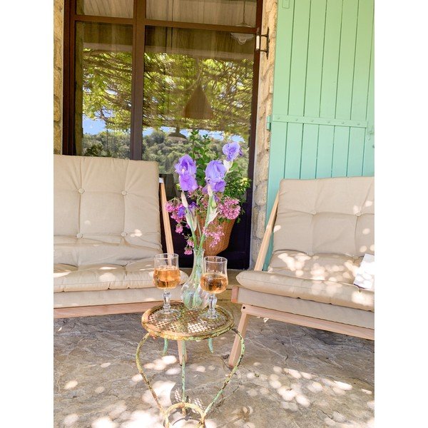 Gaiši brūns dārza atpūtas krēsls Boogie – Karup Design-image-1