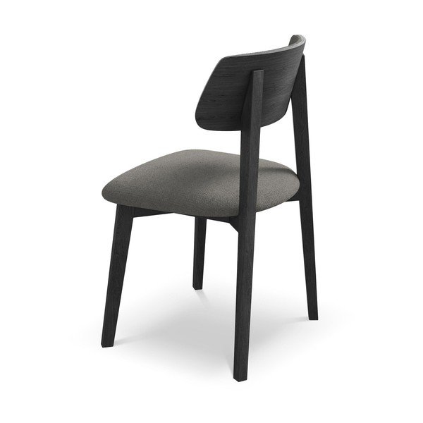 Pelēks masīvkoka pusdienu krēsls Niu – Makamii-image-3