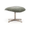 Zaļš kāju soliņš no šenila auduma Teryl – Kave Home