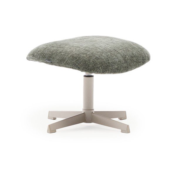 Zaļš kāju soliņš no šenila auduma Teryl – Kave Home