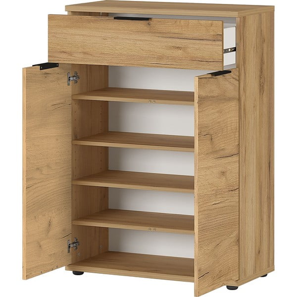 Apavu skapis ar atvilktnēm un ozolkoka imitāciju Fremont – Germania-image-3