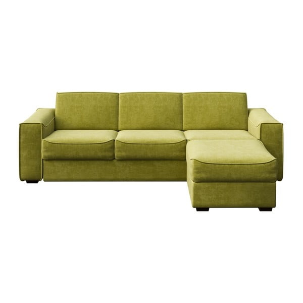 Olīvzaļš dīvāns ar maināmu sēdmoduli MESONICA Munro, 288 cm
