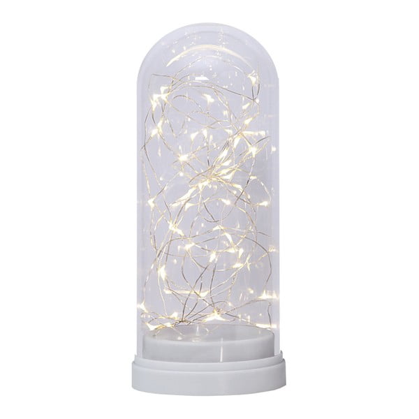 Balta LED gaisma Best Season Glass Dome, augstums 25 cm-image-2