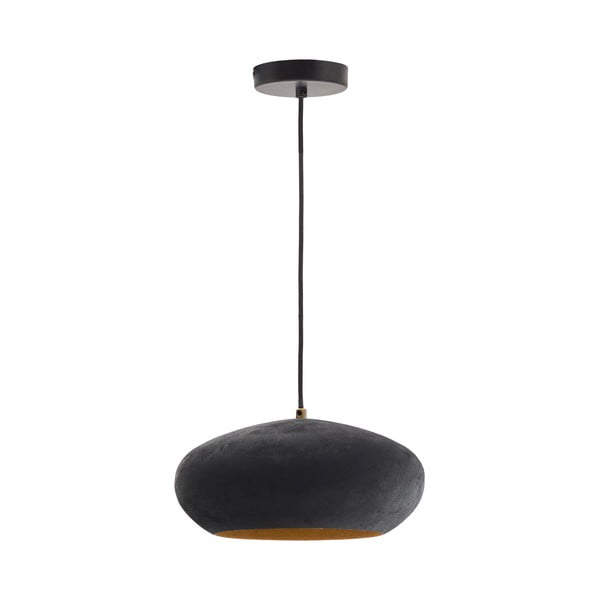 Melna piekaramā lampa ar metāla abažūru ø 30 cm Inda – Kave Home