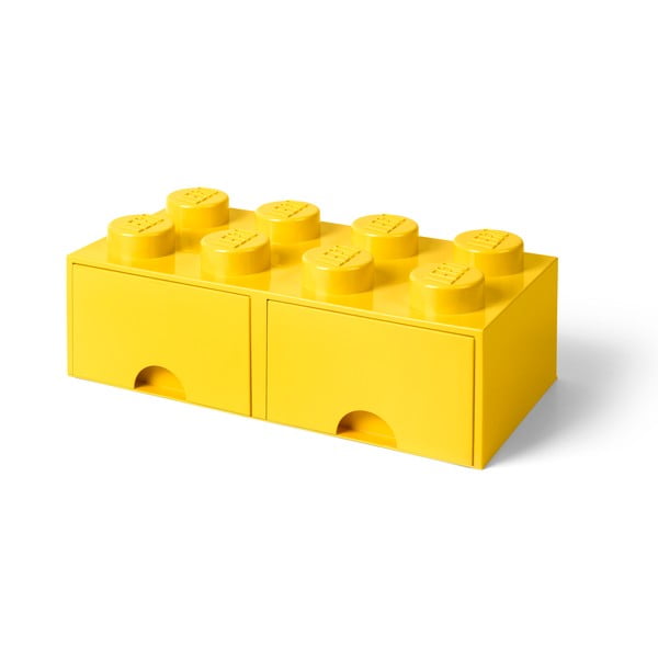Dzeltena glabāšanas kaste ar divām atvilktnēm LEGO®-image-1