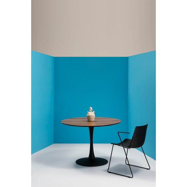 Apaļš ēdamgalds ar valriekstu virsmu Marckeric Oda, ⌀ 110 cm-image-1