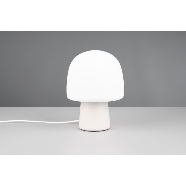 Balta galda lampa ar stikla abažūru (augstums 27 cm) Steen – Trio-image-2