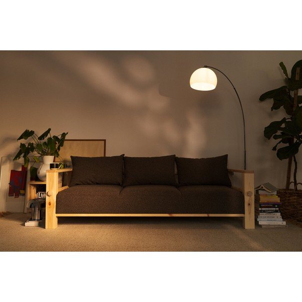 Tumši pelēks dīvāns 225 cm Bare – Karup-image-4