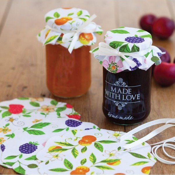 8 auduma rotājumu komplekts virtuves amatniecības izstrādājumu augļu burkām-image-1