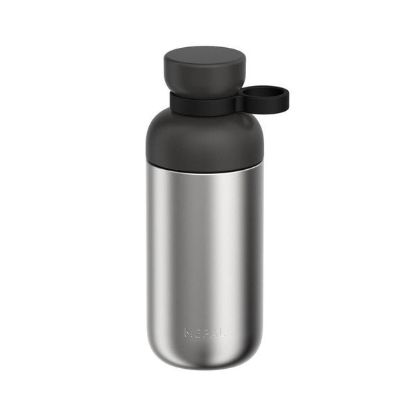 Melna/sudraba krāsas nerūsējošā tērauda pudele 500 ml Vita – Mepal