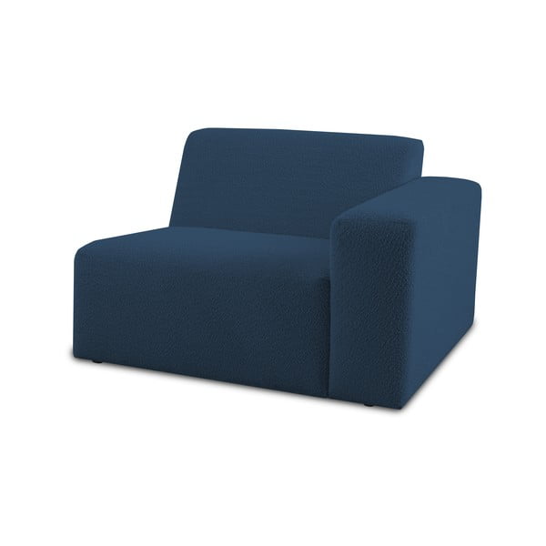 Tumši zils modulārais dīvāns no buklē auduma (ar labo stūri) Roxy – Scandic-image-1