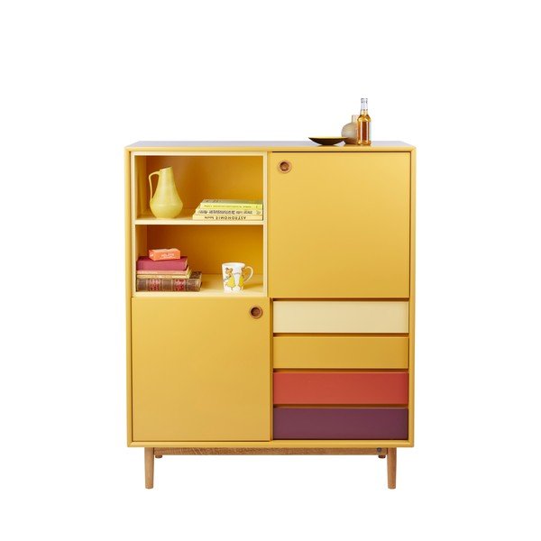 Tumši dzeltena kumode Tom Tailor Color Box, 114 x 137 cm-image-2