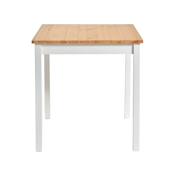Ēdamgalds no priedes koka ar baltu konstrukciju Bonami Essentials Sydney, 70 x 70 cm-image-2