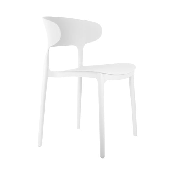Balti plastmasas pusdienu krēsli (4 gab.) Fain – Leitmotiv