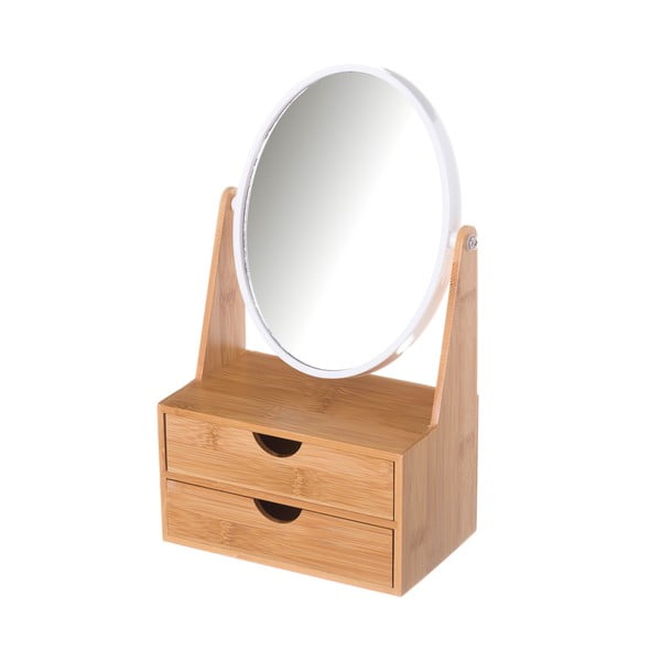 Dubultais spogulis ar 2 atvilktnēm no Unimasa bambusa