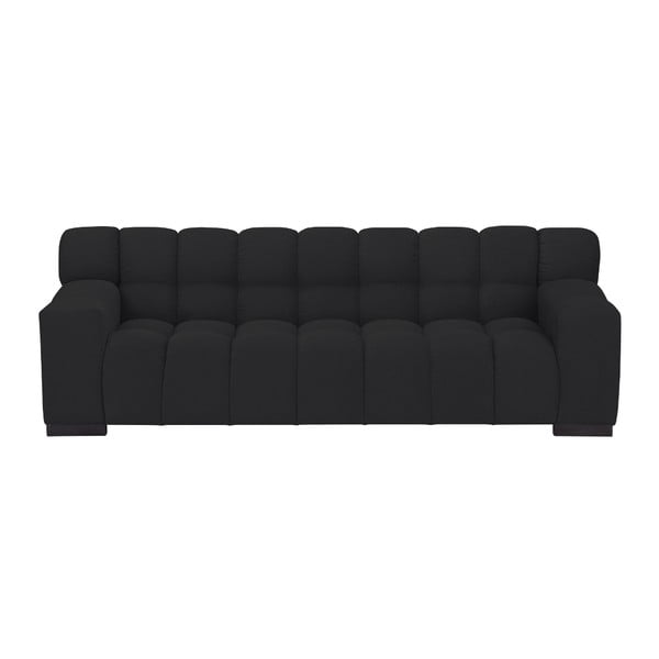 Melns dīvāns Windsor & Co Sofas Moon, 235 cm