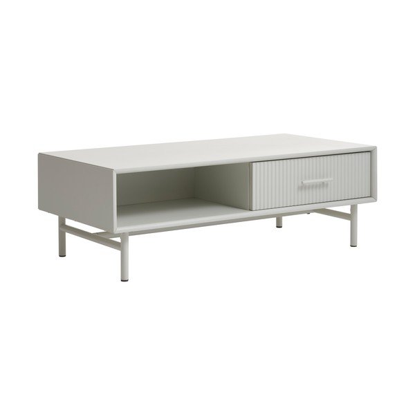 Gaiši pelēks žurnālgaldiņš 60x120 cm Palma – Unique Furniture