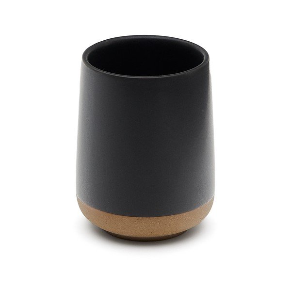 Tumši pelēks keramikas trauks zobu birstei Silma – Kave Home