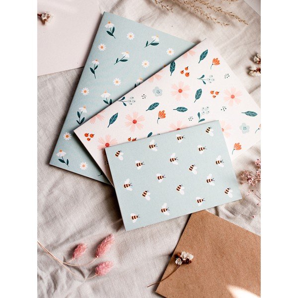 Piezīmju grāmatiņa no pārstrādāta papīra ar margrietiņu motīvu A5 Printintin, 60 lpp.-image-2