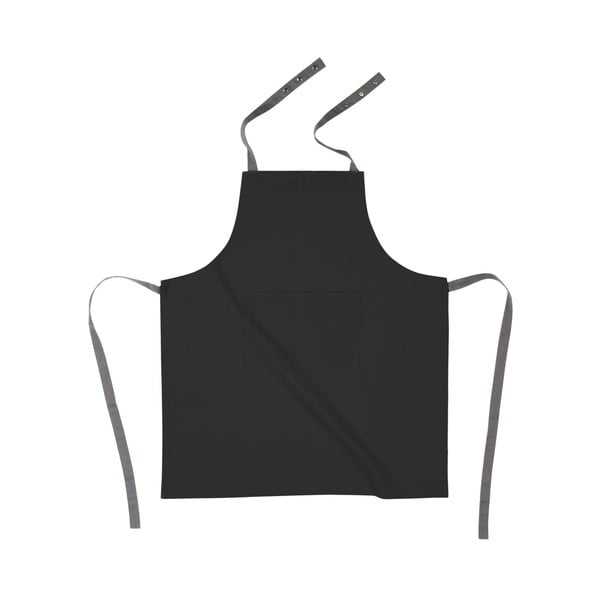 Melns kokvilnas virtuves priekšauts Tiseco Home Studio