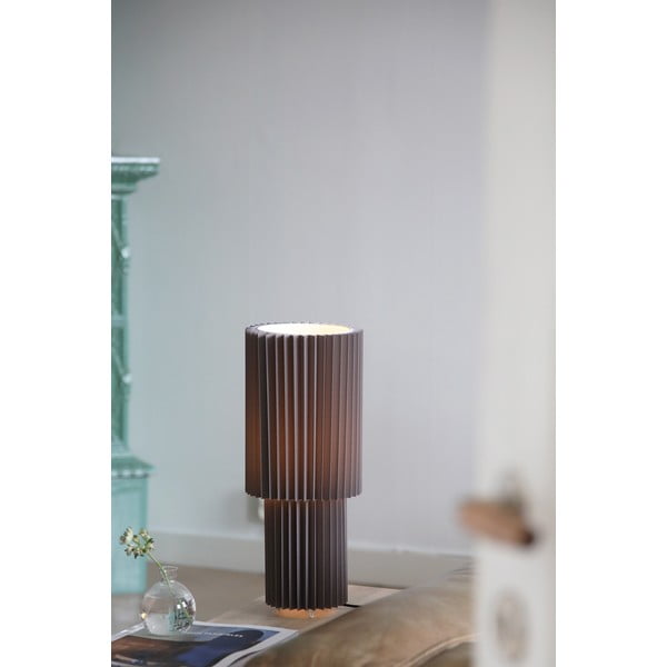 Pelēka galda lampa ar auduma abažūru (augstums 45 cm) Catis – Markslöjd-image-1