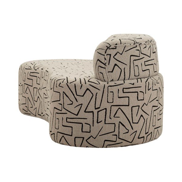 Bēšs dīvāns no buklē auduma 176 cm Nairobi – Mauro Ferretti-image-3