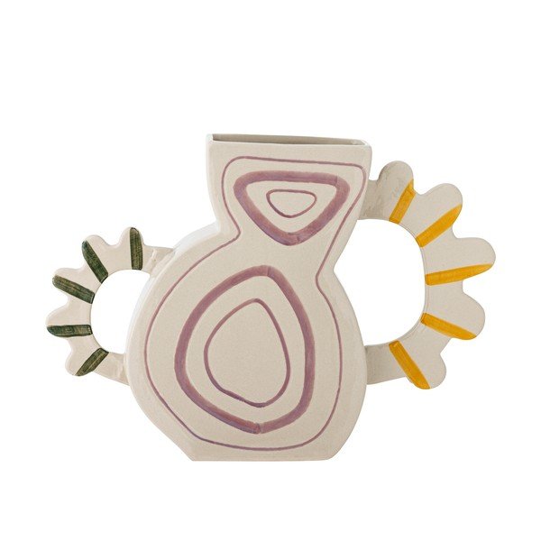 Akmensmasas ar rokām apgleznota vāze (augstums 26 cm) Samila – Bloomingville-image-3