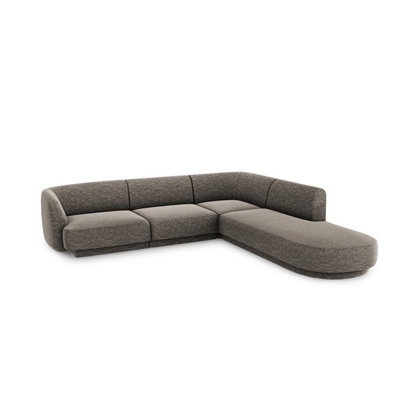 Pelēks stūra dīvāns (labais stūris) Miley – Micadoni Home-image-3
