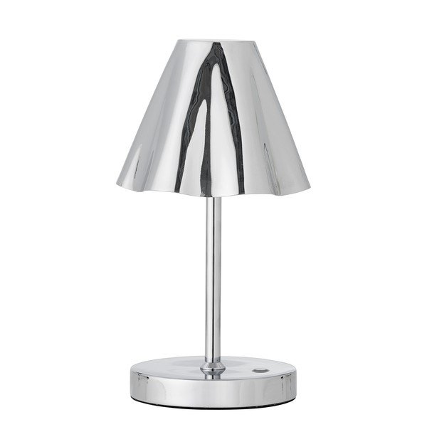 Sudraba krāsas LED galda lampa ar metāla abažūru (augstums 28 cm) Lianna – Bloomingville