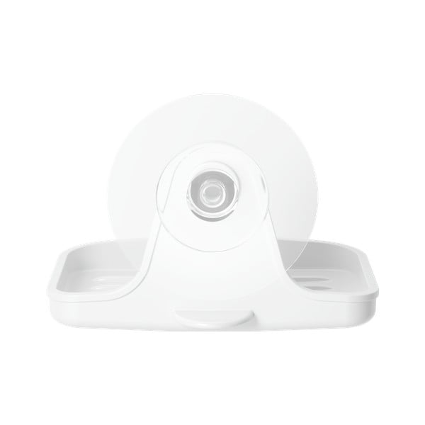 Balts pārstrādātas plastmasas ziepju trauks ar uzstādīšanu bez urbšanas Flex – Umbra-image-4