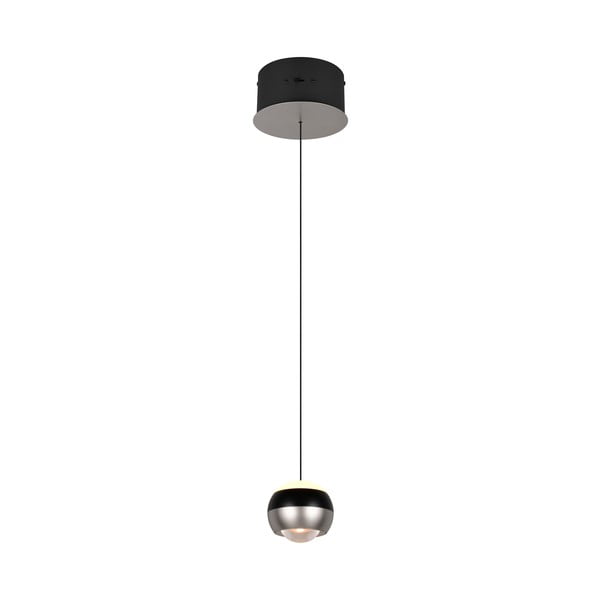 Melna/sudraba krāsas LED piekaramā lampa ø 15,5 cm Orbit – Trio Select