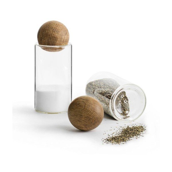 Sāls un piparu trauciņi Sagaform Oval Oak -image-2