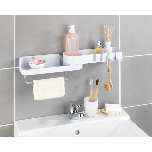 Balts stūra pašturošs vannas istabas plaukts – Maximex-image-1