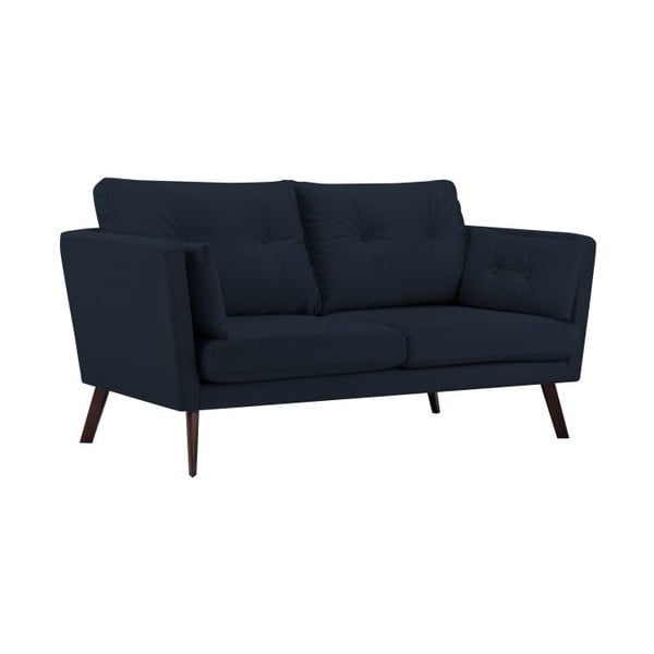 Mazzini Sofas Elena tumši zils trīsvietīgs dīvāns