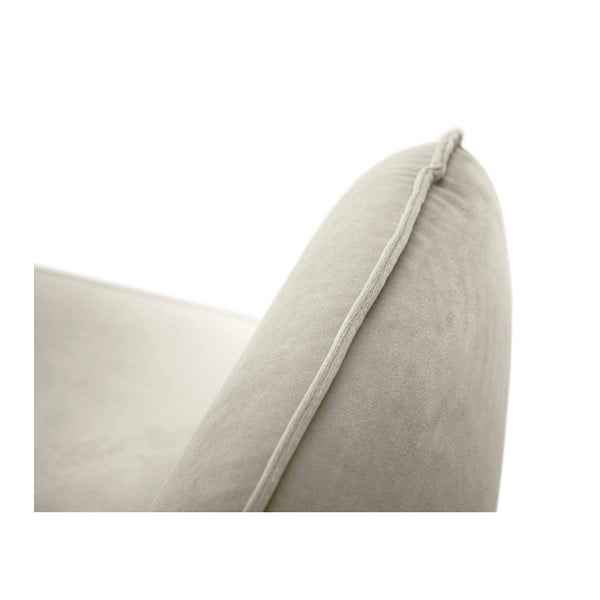 Bēšs samta atpūtas krēsls Cosmopolitan Design Vienna-image-2
