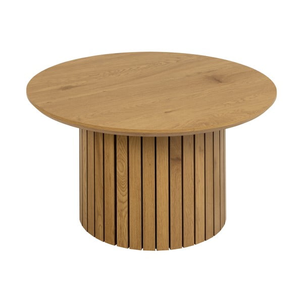 Apaļš žurnālgaldiņš ar ozolkoka imitācijas virsmu ø 80 cm Yale – Actona-image-2