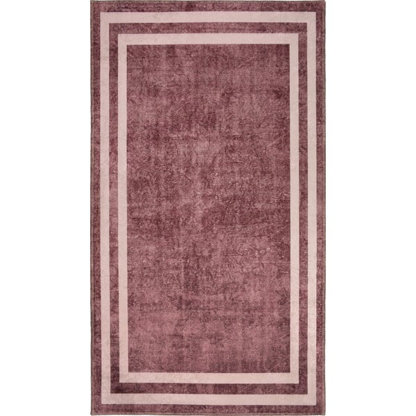 Sarkans mazgājams paklājs 180x120 cm – Vitaus