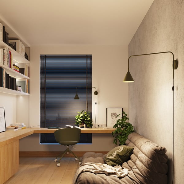 Zaļa sienas lampa ar vadu Zylo – Sollux-image-3