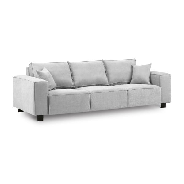 Gaiši pelēks dīvāns Kooko Home Modern, 245 cm