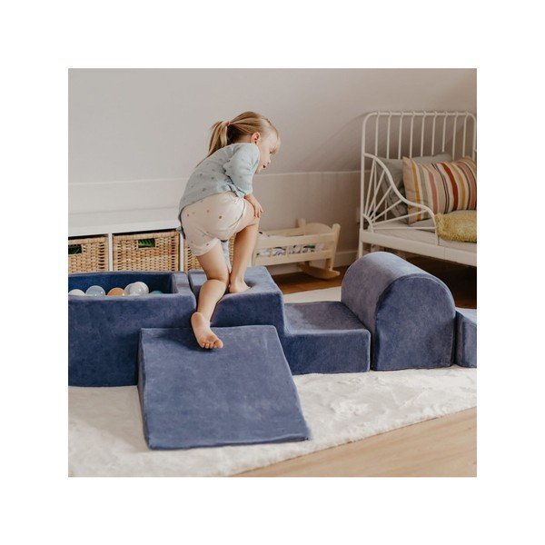 Brūns velveta putu rotaļu laukums 250x45x30 cm Montessori – Meowbaby-image-4