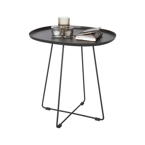 Melns sānu galdiņš WOOOD Otis Luna-image-2