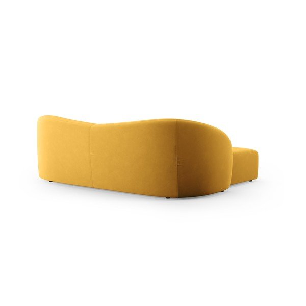 Sinepju dzeltens samta dīvāns 237 cm Santi – Interieurs 86-image-3
