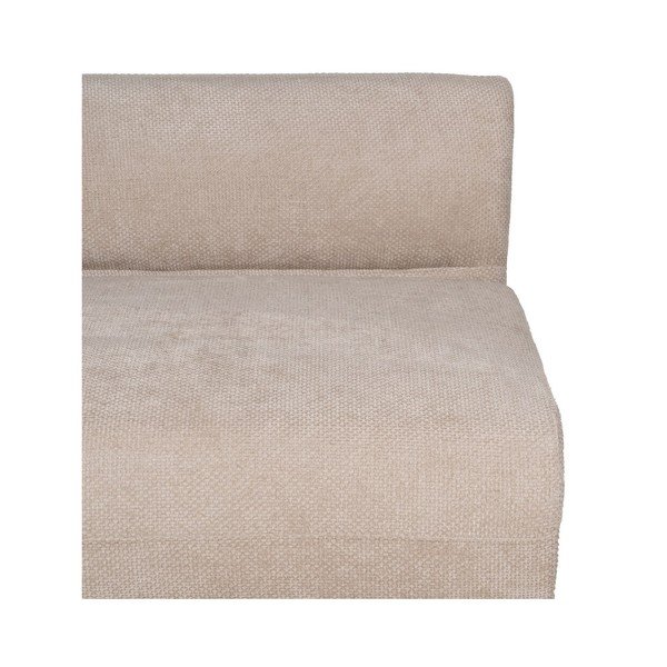 Bēšs dīvāns no šenila auduma ar kreiso stūri 199 cm Minimal – Ixia-image-4