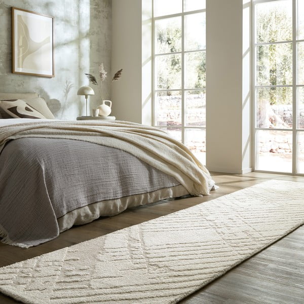 Krēmkrāsas celiņa paklājs 80x300 cm Remy – Flair Rugs-image-1